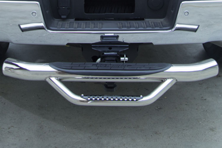 Go Rhino 2" Polished Stainless Steel Dominator Hitch Step - Click Image to Close